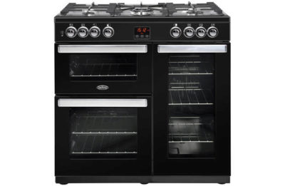 Belling Cookcentre 90DFT Dual Fuel Range Cooker - Black
